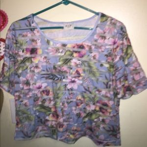 Beautiful floral crop top